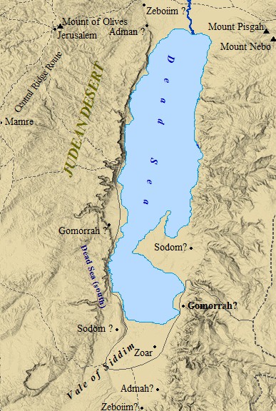 sodom and gomorrah map Where Was Sodom And Gomorrah Located Annoyz View sodom and gomorrah map